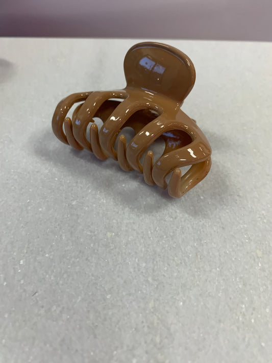 Coffee Brown Claw Clip small